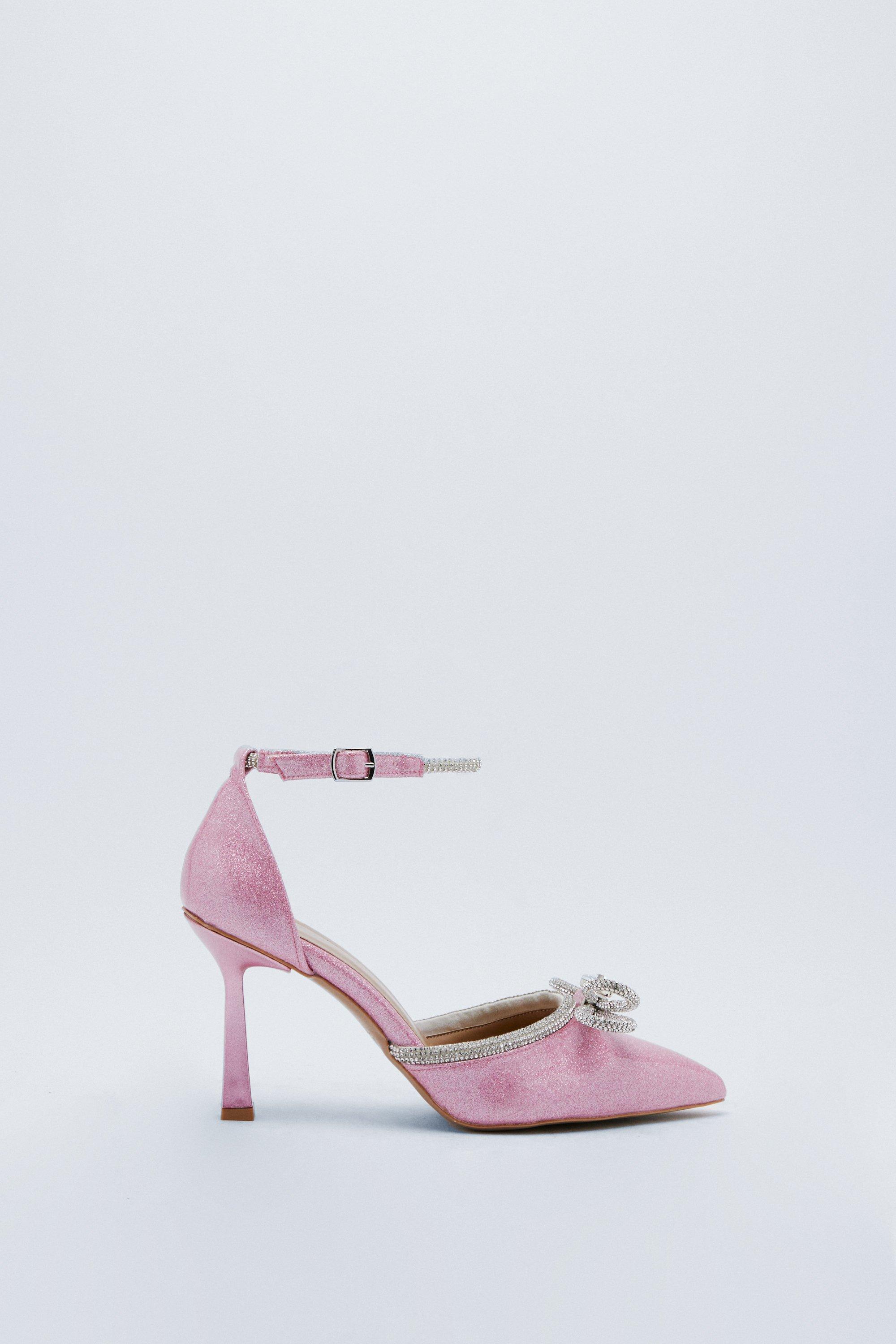 Glitter court heels online